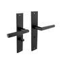 Deurkruk Bastian op schild 245x45 mm WC63/8 mm