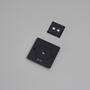 1G Wall Plate/w/ Infills/Black