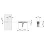 Plankdrager K Line zwart, stift 3mm