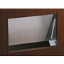 Afvaldoorlaat, montage aan de BINNENKANT 308x234mm RVS,