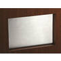 Afvaldoorlaat, montage aan de BINNENKANT 308x234mm RVS,