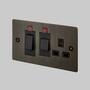 Cooker Control Unit w/ Neon - Smoke - Black Interior