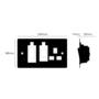 Cooker Control Unit w/ Neon - Smoke - Black Interior