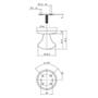Voordeurset veiligheidsbesl. SKG3 rond RVS geborsteld