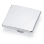 Knop WAVE glans chroom 80x80mm