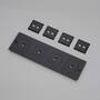 4G Wall Plate/Horizontal/Smoked Bronze