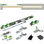 Spaceship Pocket 1 deur tot 80kg, 2x soft close, minimaal 58