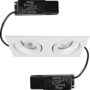 Cádiz Duo kantelbare inbouwspot wit + Triac driver