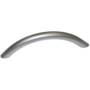 Greep 10x128mm boog mat chroom, totale lengte 151mm