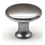 Knop diameter 28mm RVS look, hoogte 25mm