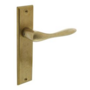 Deurkruk Banaan met schild 181x41x7mm blind