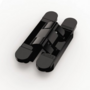 Scharnier invisible NEO L-7 pek zwart