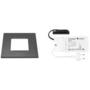 1x Quadrum mat zwart 12V + RL-dimbare driver 30W