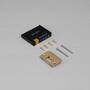 Strike Plate Kit/D Shaped/Standard Door/Black