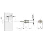 Pen verzinkt voor Flipper, diameter 3mm x 9mm lang