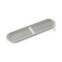 Ventilatierooster RVS 200.5 x 50mm afgeronde hoeken