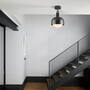 Forked Ceiling/Brass/Medium Brass Shade/Medium Opal Gl
