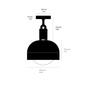 Forked Ceiling/Brass/Medium Brass Shade/Medium Opal Gl