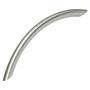Greep 10x320mm boog, RVS look, totale lengte 375mm