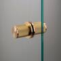 Fixed Door Knob/Double-Sided/Linear/Brass