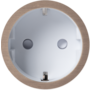 Rond 2.0 Socket F - t.less - light bronze - white cup