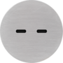 Rond 2.0 Multifit - USB-C 2X (30W) - s. trim - brushed nicke
