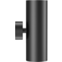Vuoto up/down wandlamp 2x GU10  zwart