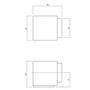 Olivari deurstop Cubo chroom mat