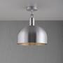 Forked Ceiling/Steel/Large Steel Shade