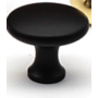Knop diameter 28mm glanzend zwart hoogte 25mm
