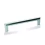 Greep Norma 12x192x204mm RVS massief, hartmaat 192mm