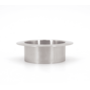 Afvaldoorlaat rond RVS mat, boormaat 82mm, geen deksel