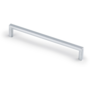Greep BASICmat chroom136x8x28mm, hartmaat 128mm