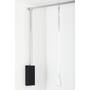Garderobelift met dubbele soft close 560-950mm zwart/chroom