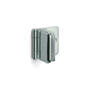 Glasdeurscharnier RVS verchroomd inliggend voor glas 5-8mm