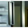 Glasdeurgreep 150x32x15mm mat metallic aluminium, per paar