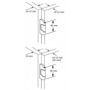 Scharnier voor volkern deur opl .13mm, m duvels deur 10-13mm