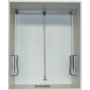 Garderobelift zwart, draagkracht 18-20kg. kastbreedte 83-115