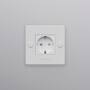 EU 1G Socket/Schuko Type F/w/ B+P Logo/White