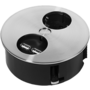 Twist RVS-look met 1x wcd, 2x USB lader
