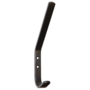 Hoed- en jashaak aluminium zwart gelakt 175x16mm