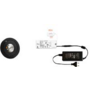 3x Ancona rond zwart + 3x verlengsnoer + ZigBee Driver 30W