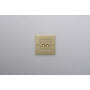 EU 1G Double Toggle Switch/w/out B+P Logo/Brass