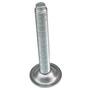 Stelschroef M8x30mm verzinkt hoogte 30mm, met zaagsnede
