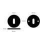 Escutcheon Plate/Traditional Profile/Brass