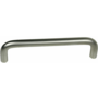 Greep 10x64mm recht mat nikkel, totale lengte 74mm