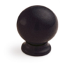 Knop kunststof zwart diameter 34mm