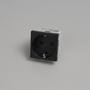 Schuko Socket Module/Type F/45Mm/Black