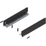 Legrabox ladezijde M 450mm, carbon zwart, hoogte 90,5mm