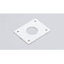 Oplegslot RVS cilinderlengte 30mm, gelijksluitend